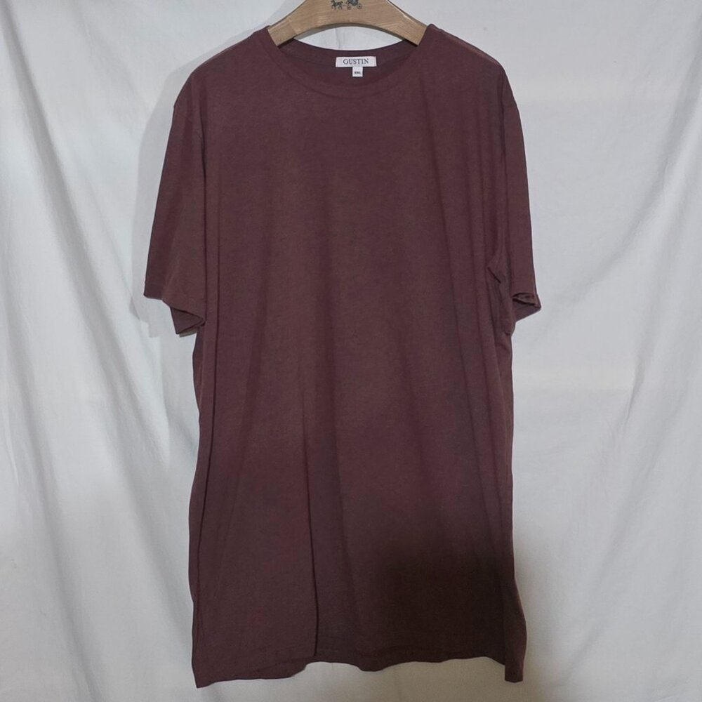 Gustin Made in California USA Heather Crewneck SS Shirt - Rust - XXL*